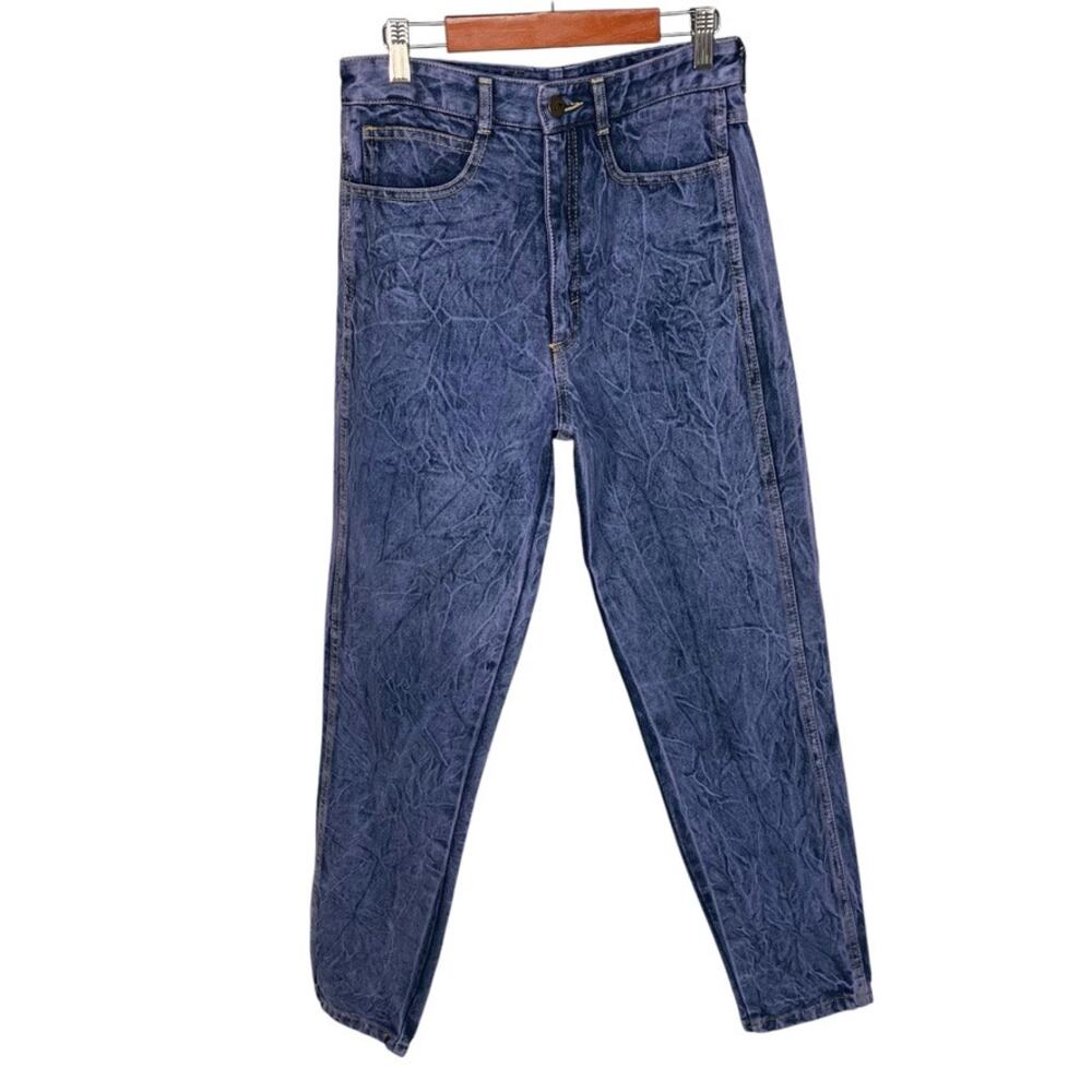 Vintage 80's Joan Darc Purple Stone Washed Jeans Womens 26 Straight Retro‎
